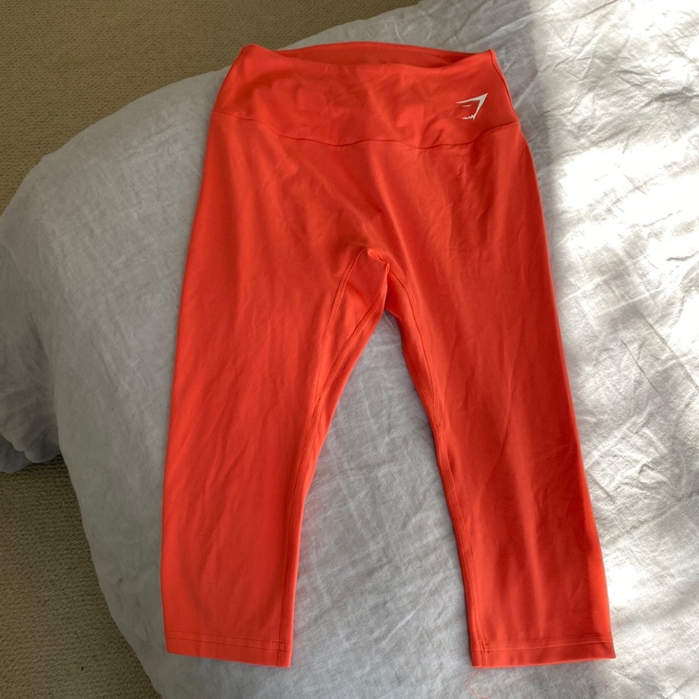 Gymshark Training Cropped Leggings - Orange